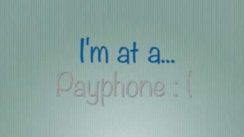 Marcellus Long's lyric video for Maroon 5's Payphone is pictured
